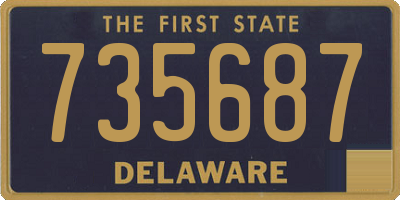 DE license plate 735687