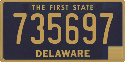DE license plate 735697