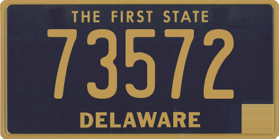 DE license plate 73572