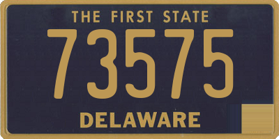 DE license plate 73575