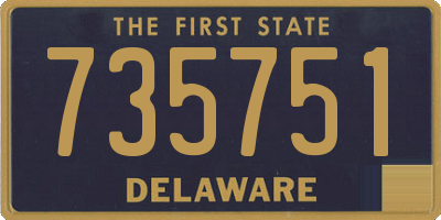 DE license plate 735751