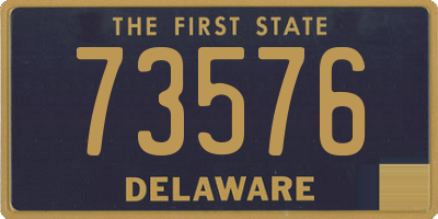 DE license plate 73576