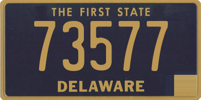 DE license plate 73577
