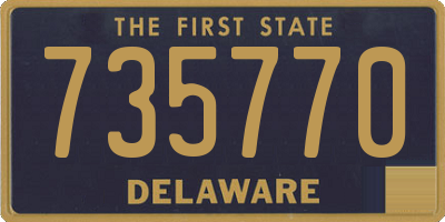 DE license plate 735770