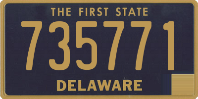 DE license plate 735771
