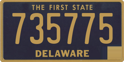 DE license plate 735775