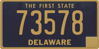 DE license plate 73578