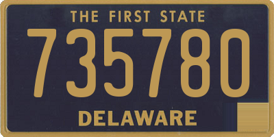 DE license plate 735780
