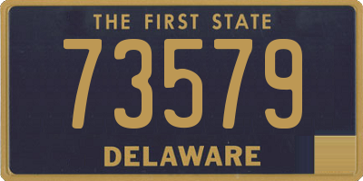 DE license plate 73579