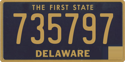 DE license plate 735797