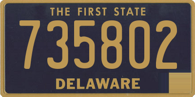 DE license plate 735802