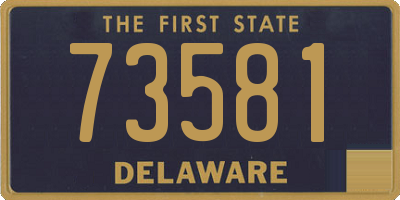 DE license plate 73581