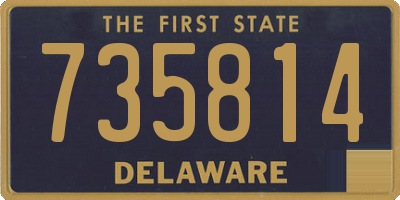 DE license plate 735814
