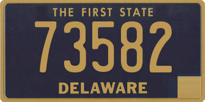 DE license plate 73582