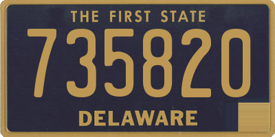DE license plate 735820