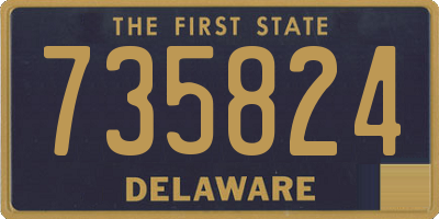 DE license plate 735824