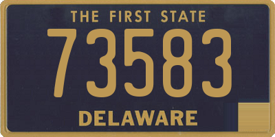 DE license plate 73583