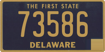 DE license plate 73586