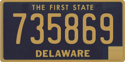 DE license plate 735869