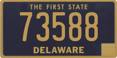 DE license plate 73588