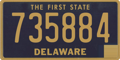 DE license plate 735884