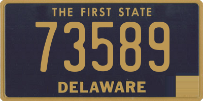 DE license plate 73589