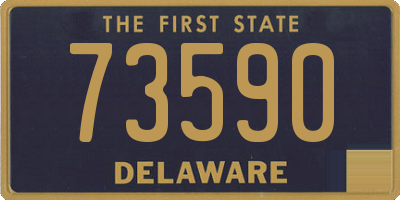 DE license plate 73590
