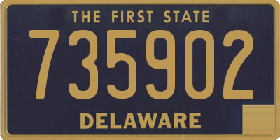 DE license plate 735902