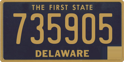 DE license plate 735905