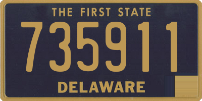 DE license plate 735911