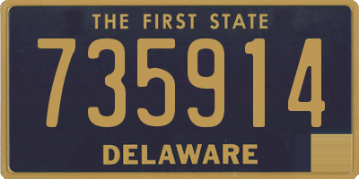 DE license plate 735914
