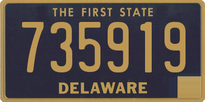 DE license plate 735919