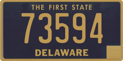 DE license plate 73594