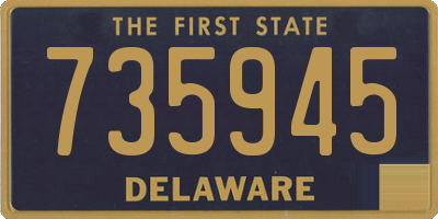 DE license plate 735945
