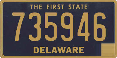 DE license plate 735946