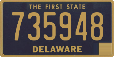 DE license plate 735948