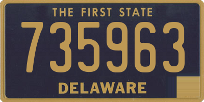 DE license plate 735963