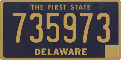DE license plate 735973
