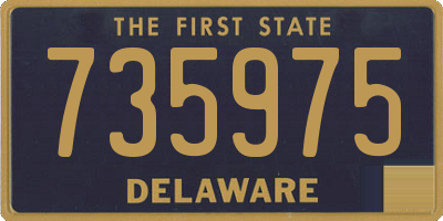 DE license plate 735975