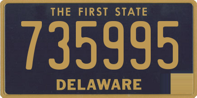 DE license plate 735995