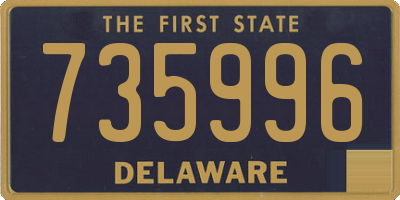 DE license plate 735996