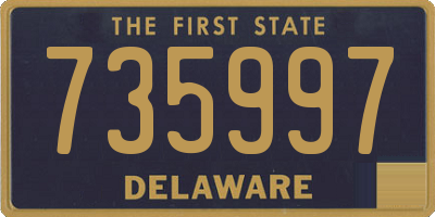 DE license plate 735997