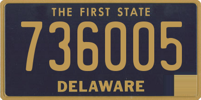 DE license plate 736005