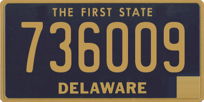 DE license plate 736009