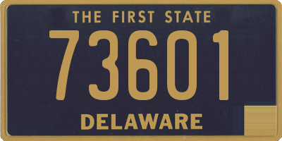 DE license plate 73601