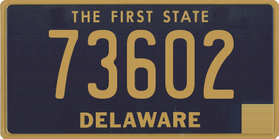 DE license plate 73602
