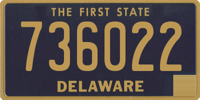 DE license plate 736022