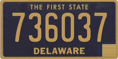 DE license plate 736037