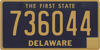 DE license plate 736044