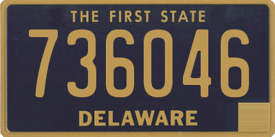 DE license plate 736046